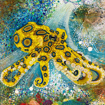 Blue Ring Dance | Canvas Print