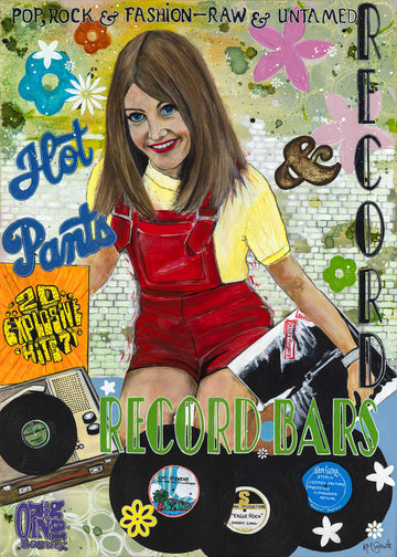 'Hotpants & Record Bars | Paper Print