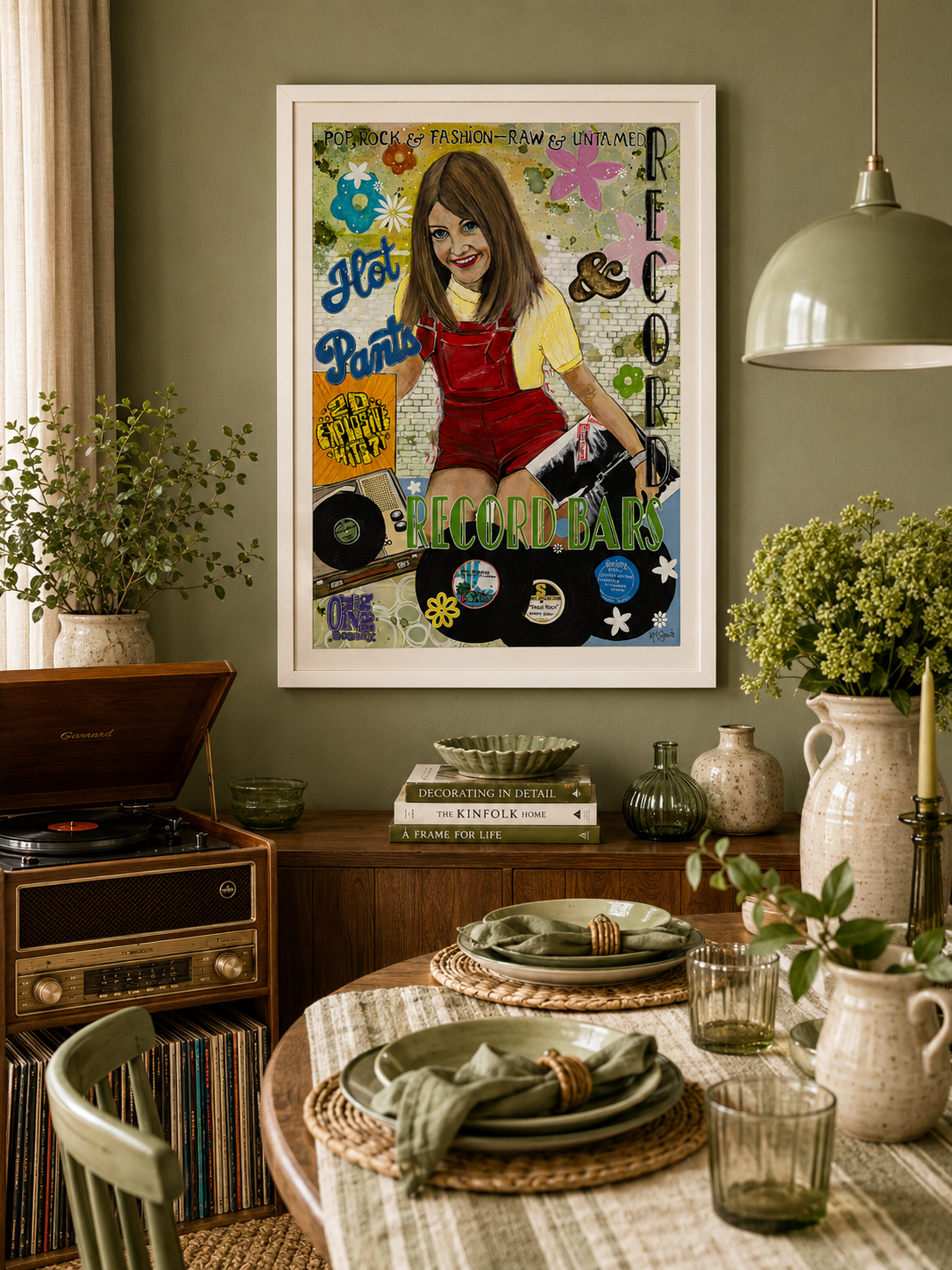 'Hotpants & Record Bars | Canvas Print