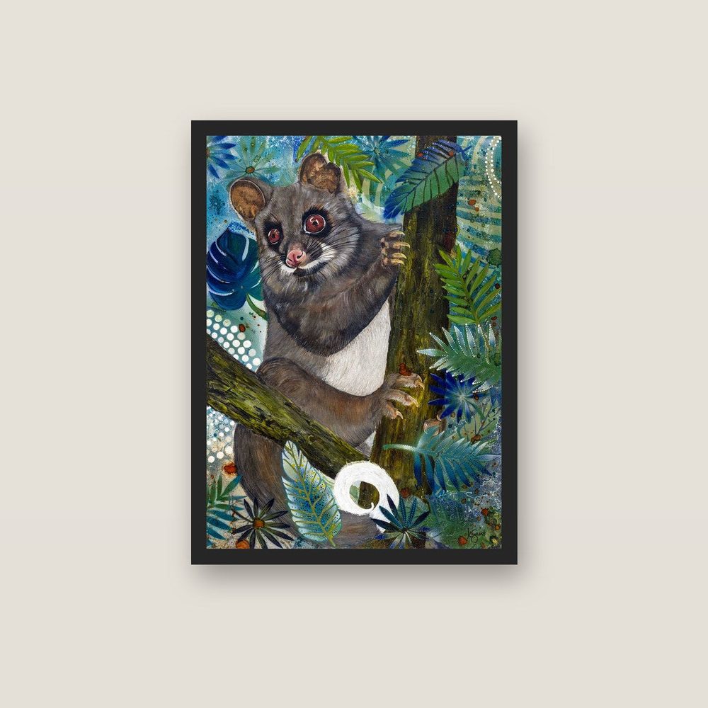 Night Manager canvas print by Kerrie Grant in a black floating frame