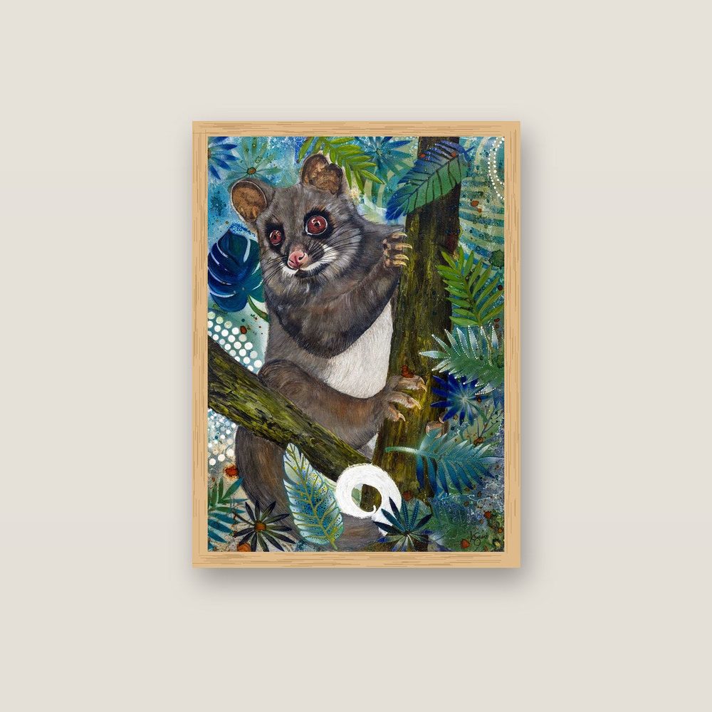Night Manager canvas print by Kerrie Grant in an oak floating frame