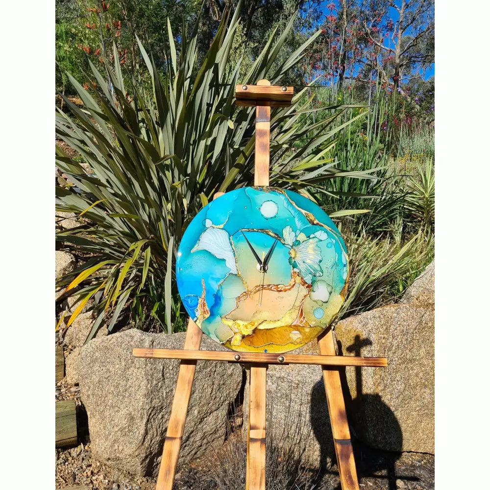 Sold- Native Boquet - 40 Cm Clock Artworks